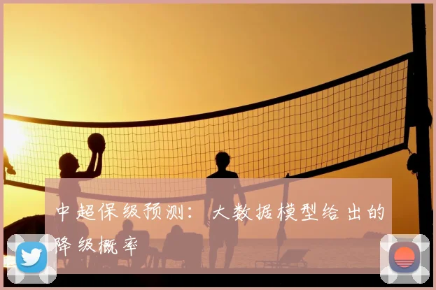 中超保级预测：大数据模型给出的降级概率